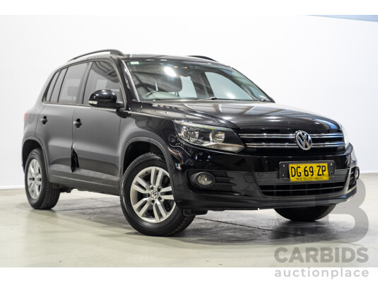 08/2012 Volkswagen Tiguan 132 TSI (AWD) 5NC MY12 4d Wagon Black Turbo 2.0L