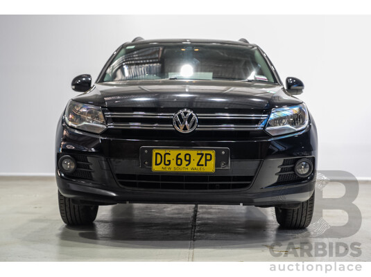08/2012 Volkswagen Tiguan 132 TSI (AWD) 5NC MY12 4d Wagon Black Turbo 2.0L