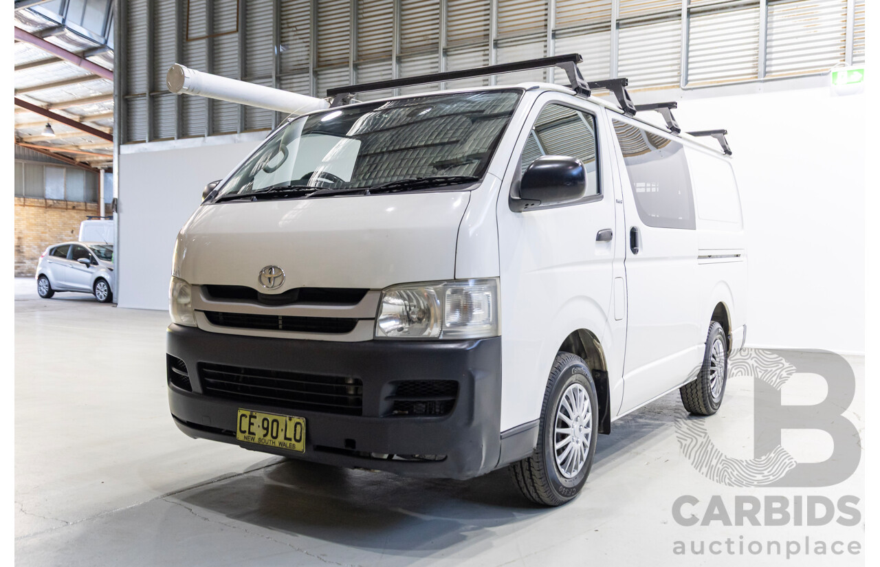 01/2008 Toyota Hiace LWB TRH201R MY07 UPGRADE 4d Van White 2.7L