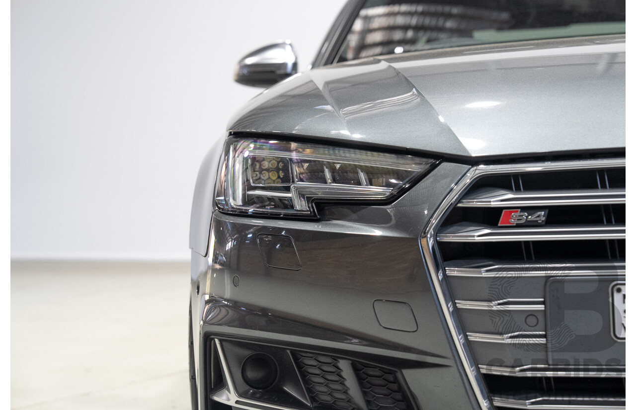 01/2018 Audi S4 3.0 TFSI Quattro Tiptronic (AWD) B9 MY18 4d Sedan Daytona Grey Turbo 3.0L
