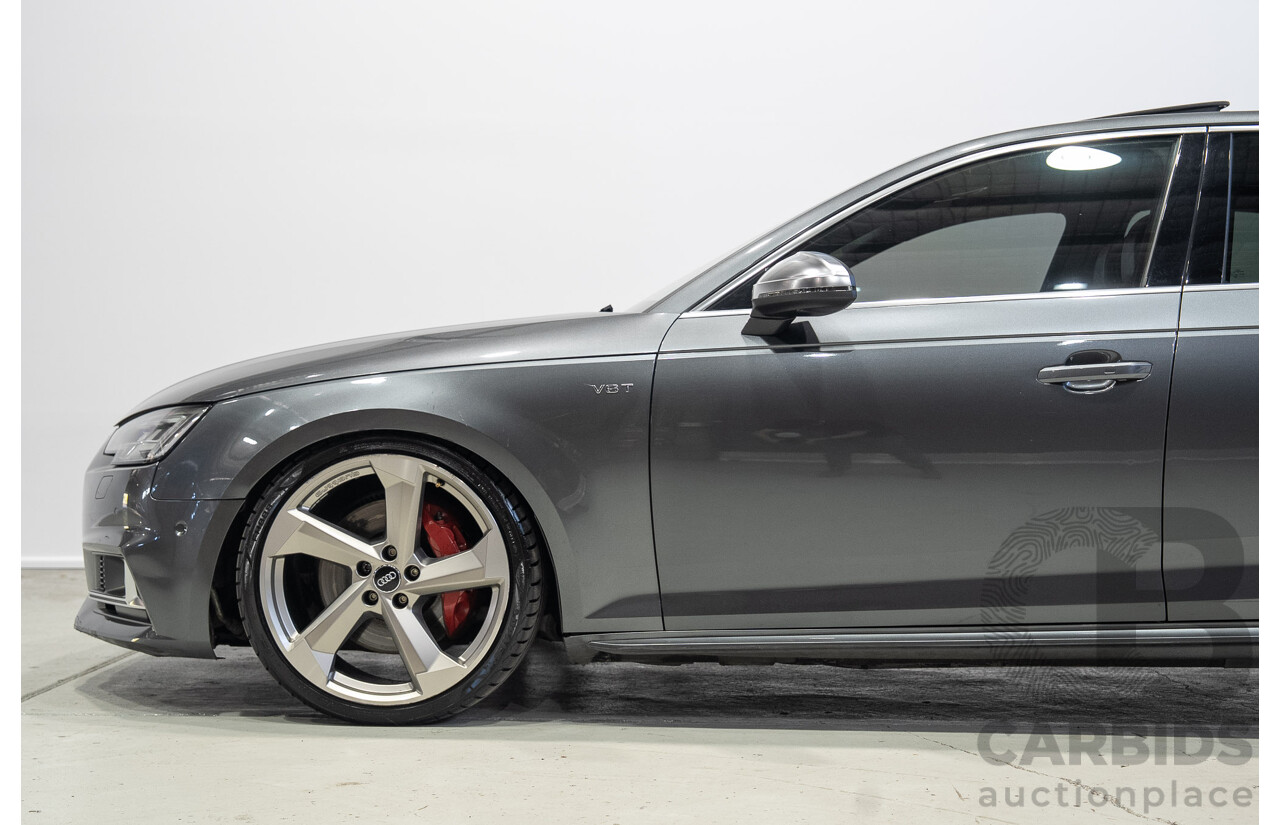 01/2018 Audi S4 3.0 TFSI Quattro Tiptronic (AWD) B9 MY18 4d Sedan Daytona Grey Turbo 3.0L