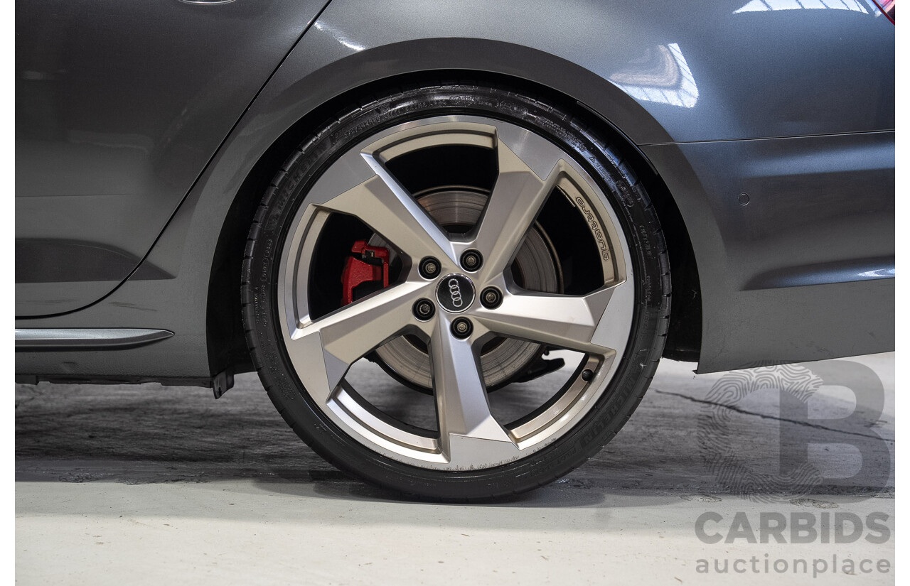 01/2018 Audi S4 3.0 TFSI Quattro Tiptronic (AWD) B9 MY18 4d Sedan Daytona Grey Turbo 3.0L
