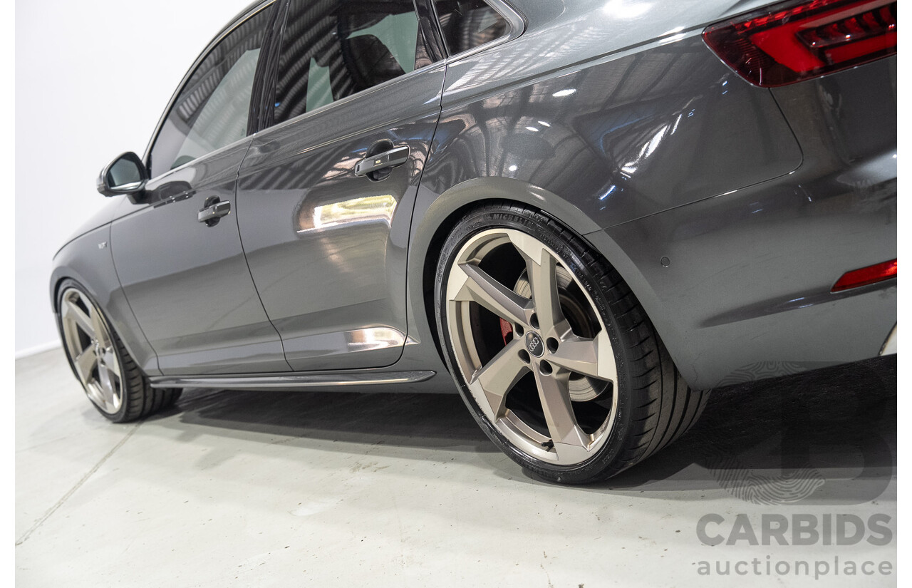 01/2018 Audi S4 3.0 TFSI Quattro Tiptronic (AWD) B9 MY18 4d Sedan Daytona Grey Turbo 3.0L