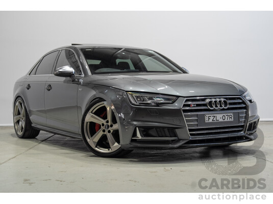 01/2018 Audi S4 3.0 TFSI Quattro Tiptronic (AWD) B9 MY18 4d Sedan Daytona Grey Turbo 3.0L
