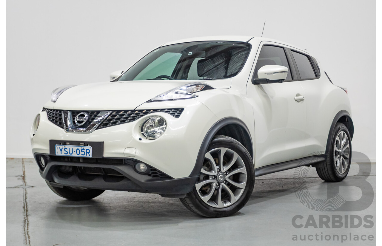 7/2018 Nissan Juke Ti-S (AWD) F15 Series 2 4d Wagon White Turbo 1.6L
