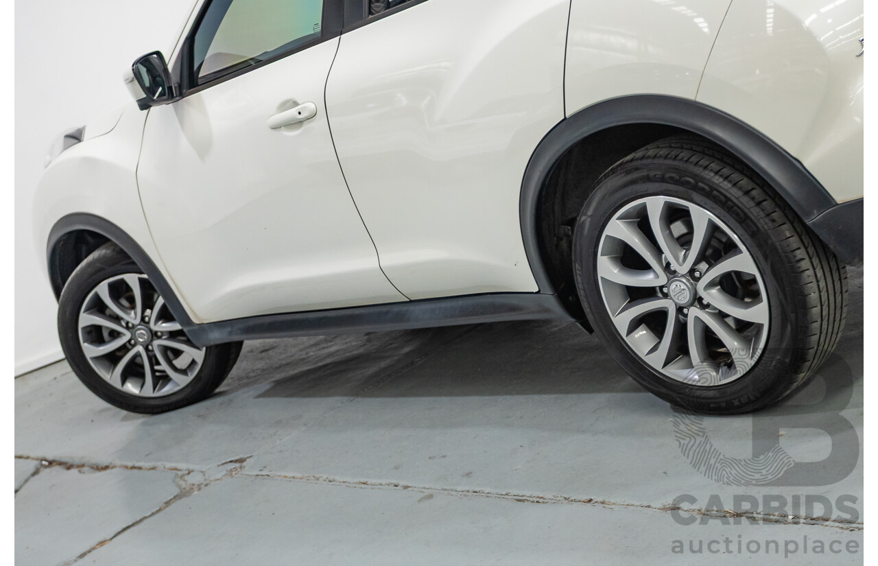 7/2018 Nissan Juke Ti-S (AWD) F15 Series 2 4d Wagon White Turbo 1.6L