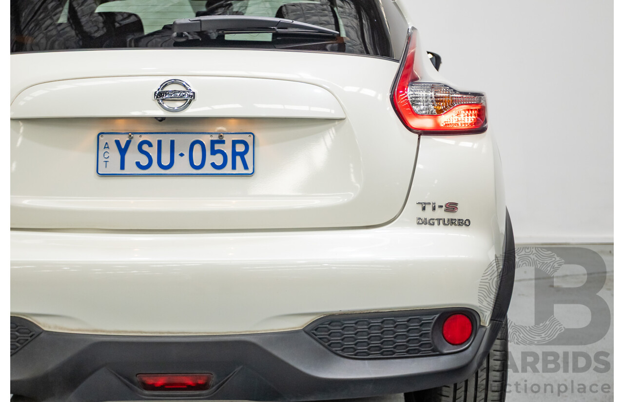 7/2018 Nissan Juke Ti-S (AWD) F15 Series 2 4d Wagon White Turbo 1.6L