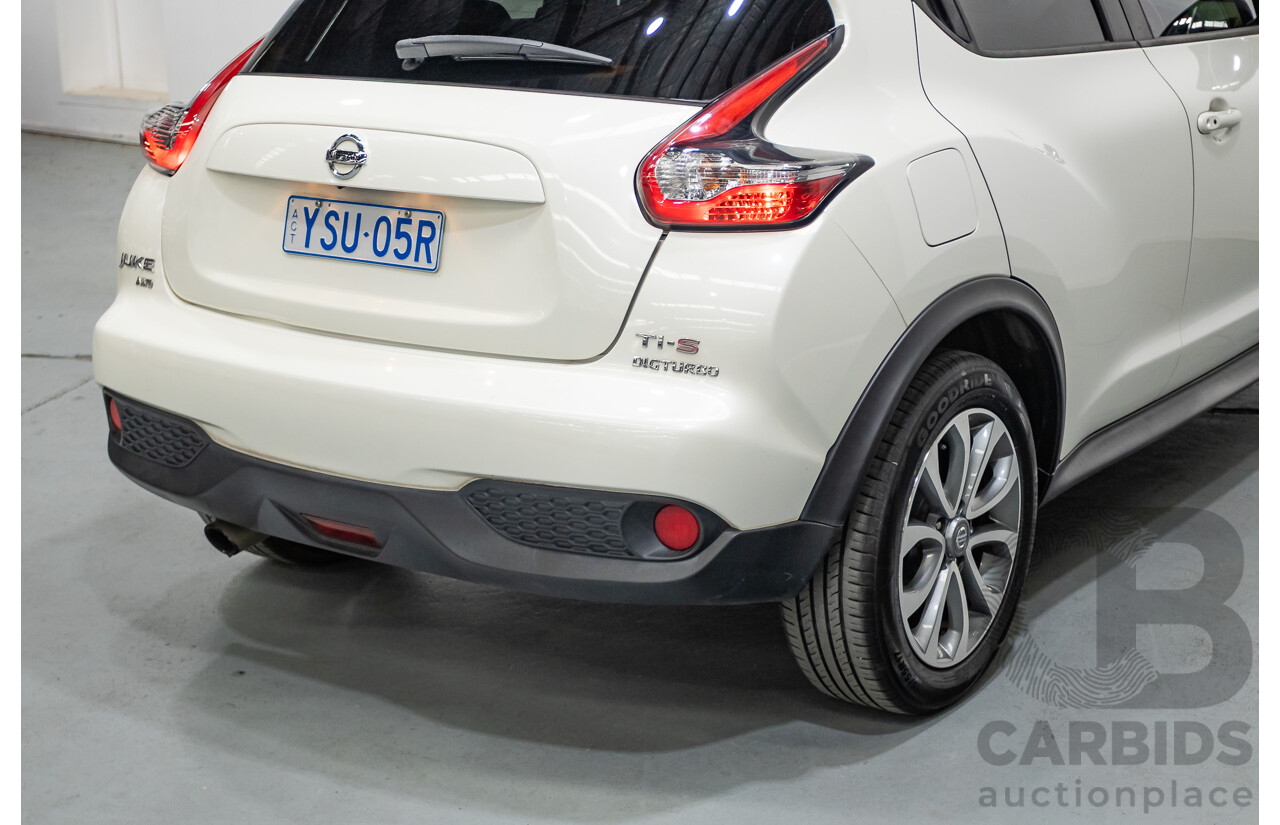 7/2018 Nissan Juke Ti-S (AWD) F15 Series 2 4d Wagon White Turbo 1.6L