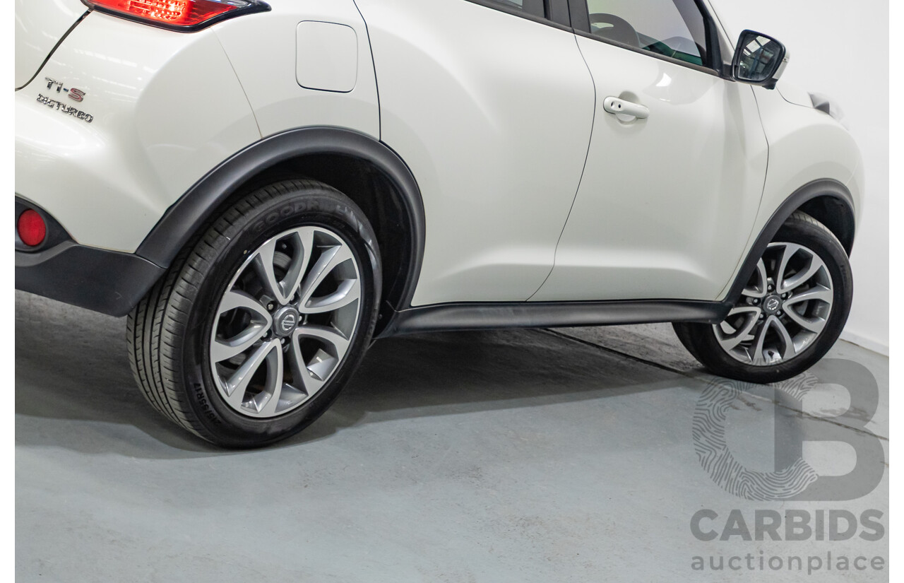 7/2018 Nissan Juke Ti-S (AWD) F15 Series 2 4d Wagon White Turbo 1.6L