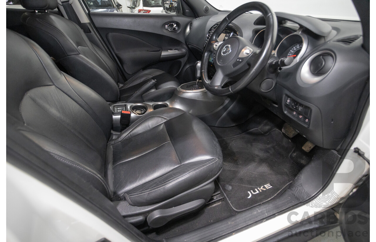 7/2018 Nissan Juke Ti-S (AWD) F15 Series 2 4d Wagon White Turbo 1.6L
