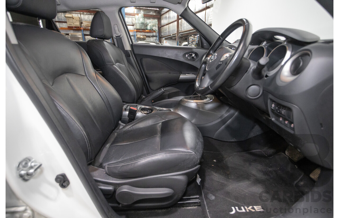 7/2018 Nissan Juke Ti-S (AWD) F15 Series 2 4d Wagon White Turbo 1.6L