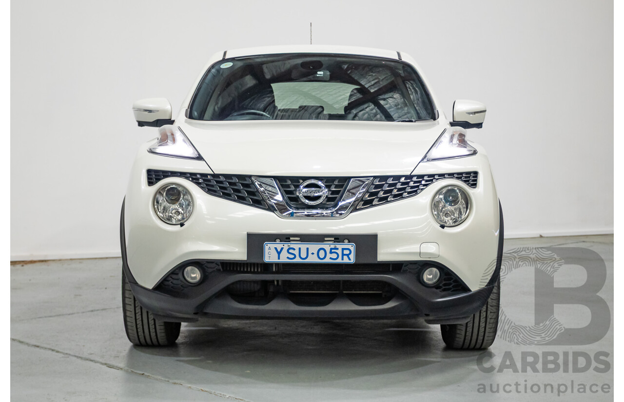 7/2018 Nissan Juke Ti-S (AWD) F15 Series 2 4d Wagon White Turbo 1.6L