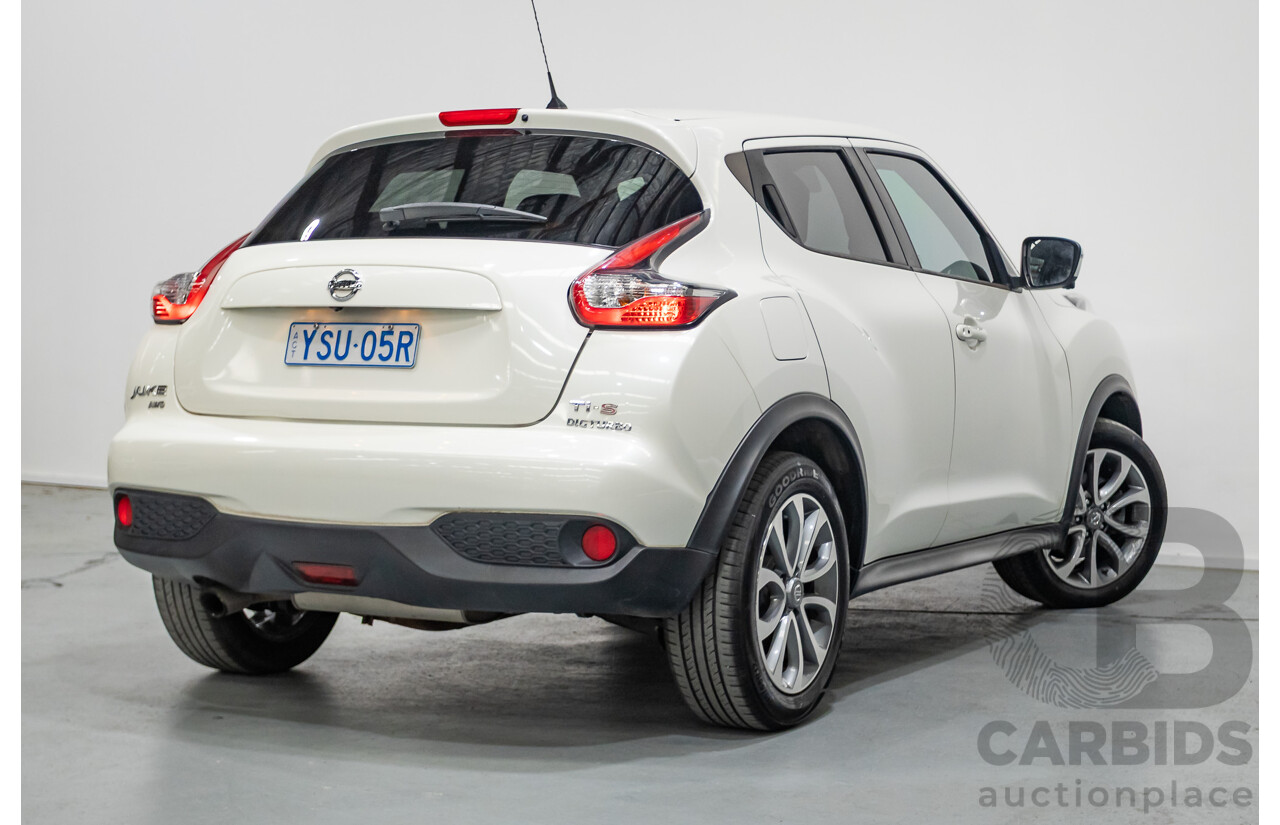 7/2018 Nissan Juke Ti-S (AWD) F15 Series 2 4d Wagon White Turbo 1.6L