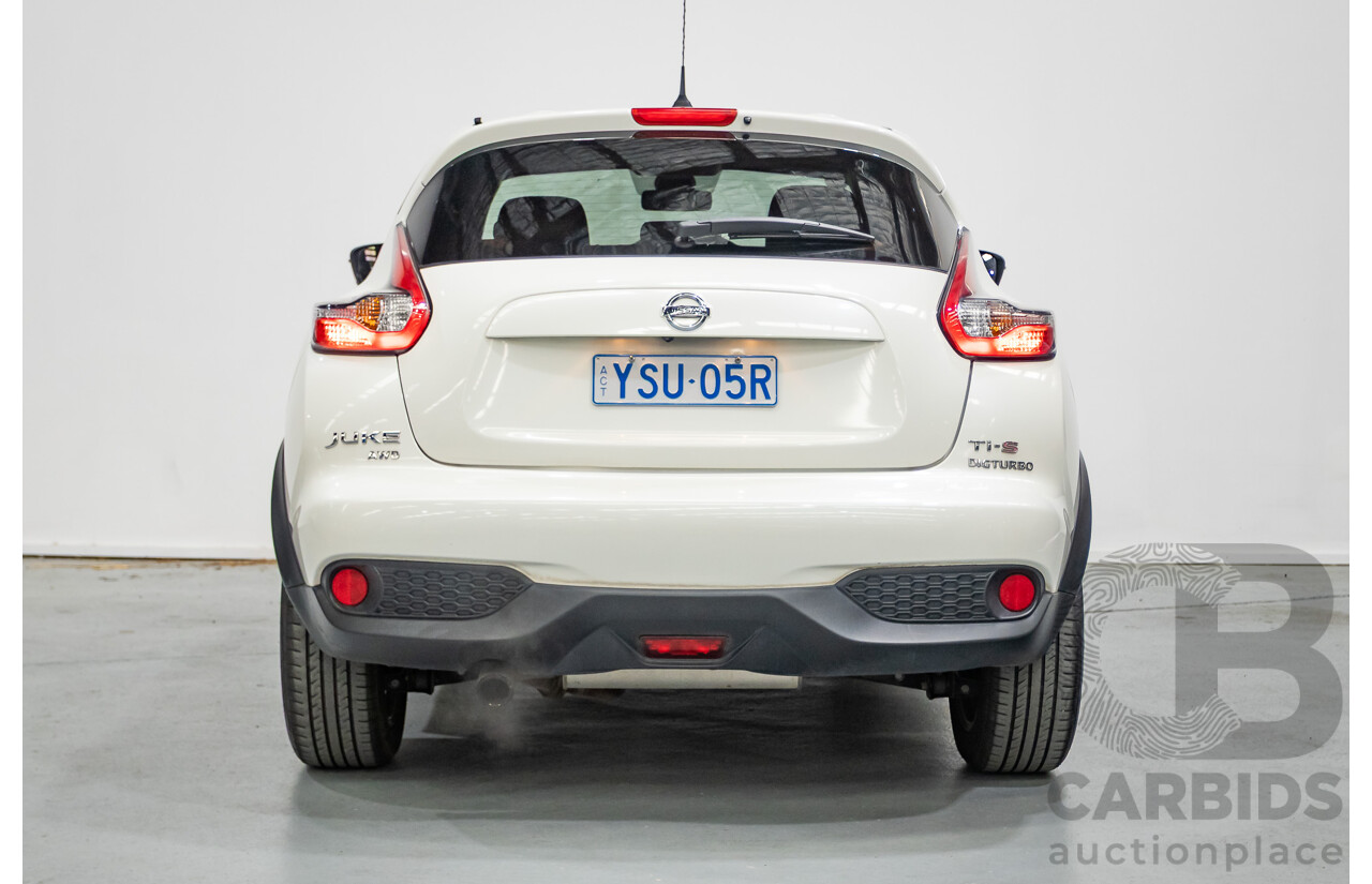 7/2018 Nissan Juke Ti-S (AWD) F15 Series 2 4d Wagon White Turbo 1.6L