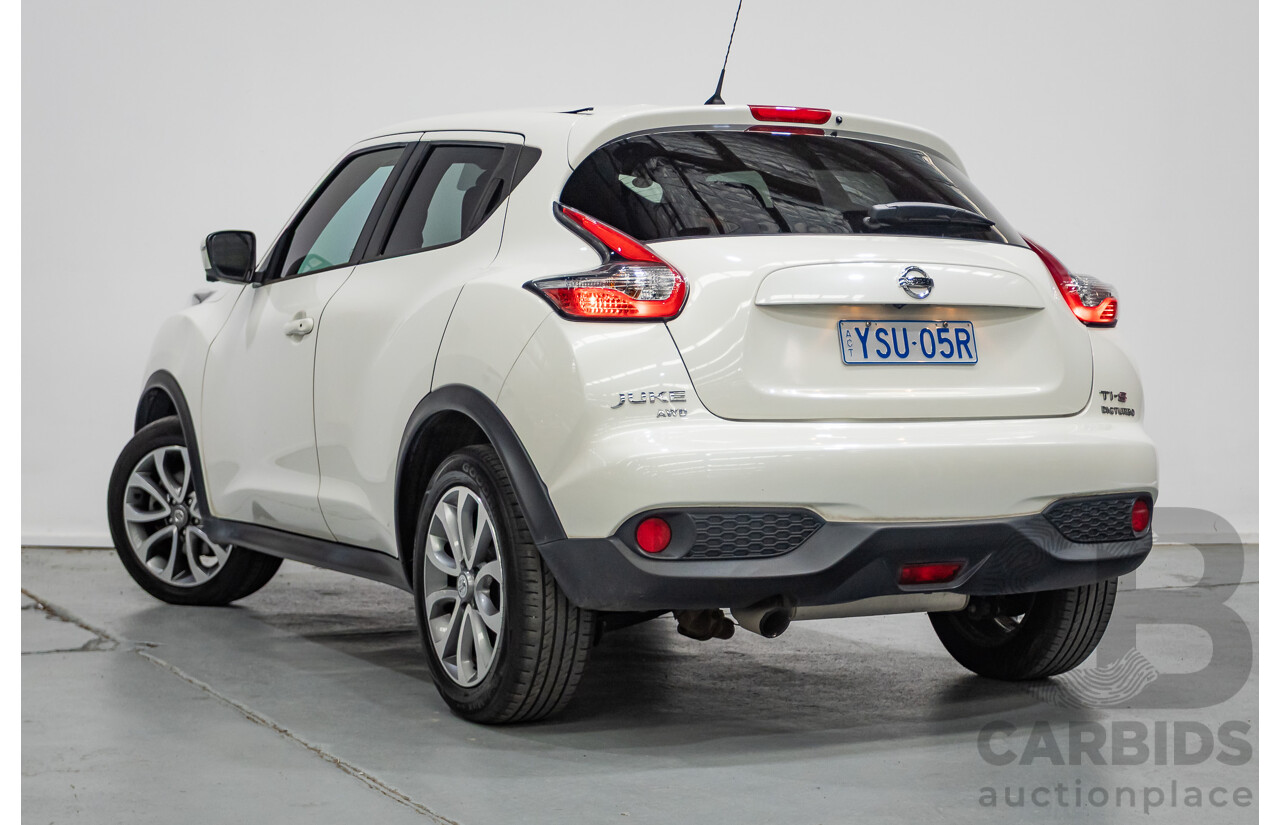 7/2018 Nissan Juke Ti-S (AWD) F15 Series 2 4d Wagon White Turbo 1.6L