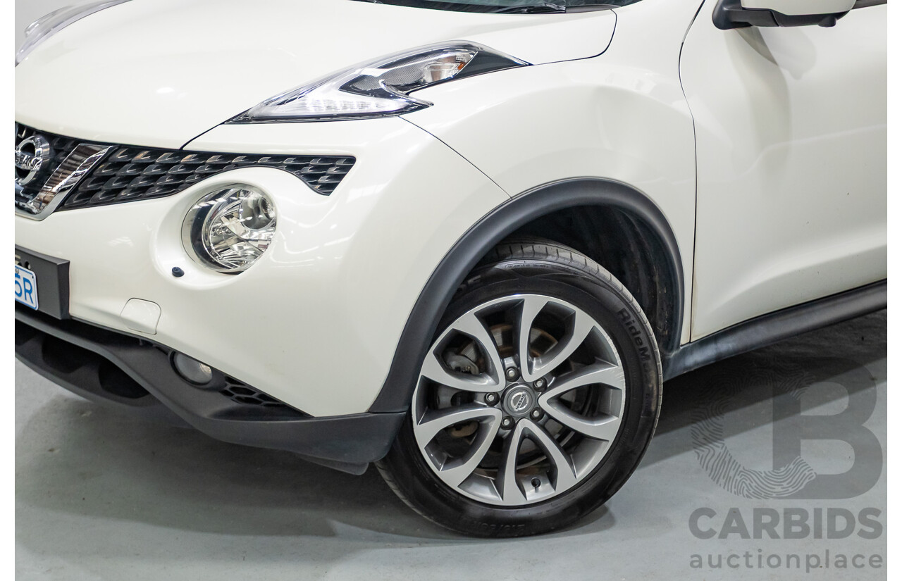 7/2018 Nissan Juke Ti-S (AWD) F15 Series 2 4d Wagon White Turbo 1.6L