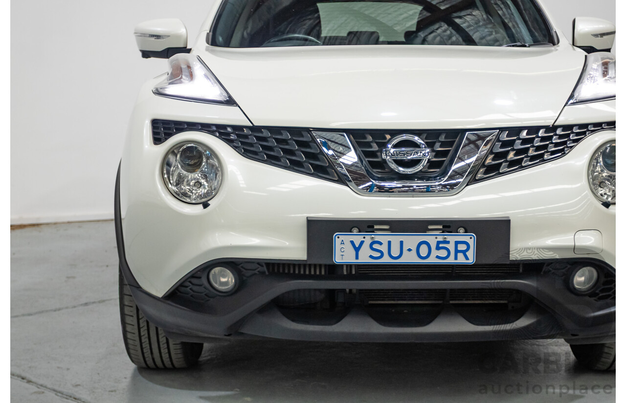 7/2018 Nissan Juke Ti-S (AWD) F15 Series 2 4d Wagon White Turbo 1.6L