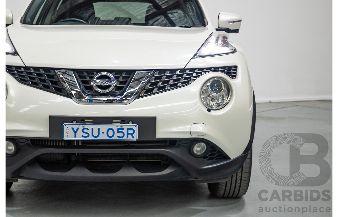 7/2018 Nissan Juke Ti-S (AWD) F15 Series 2 4d Wagon White Turbo 1.6L