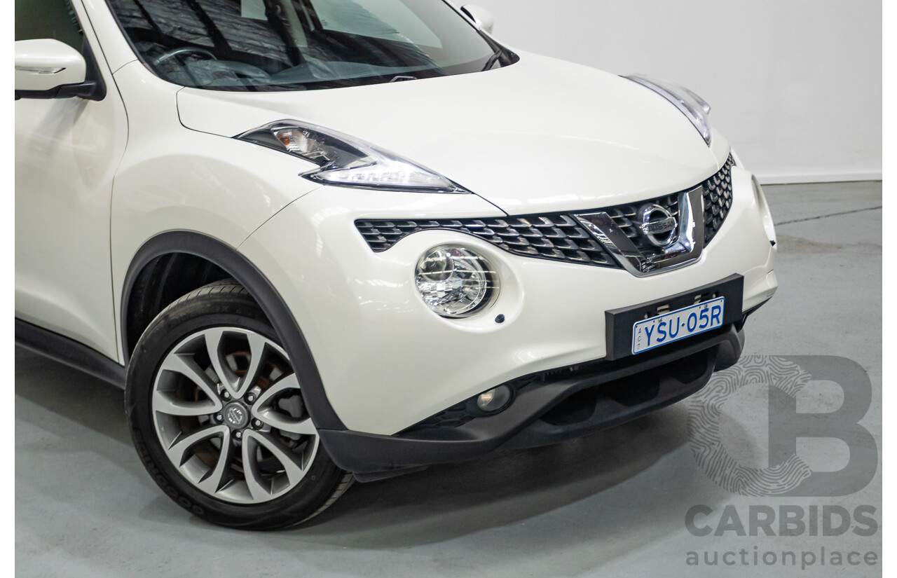 7/2018 Nissan Juke Ti-S (AWD) F15 Series 2 4d Wagon White Turbo 1.6L