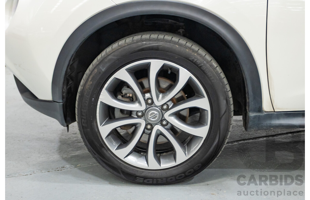 7/2018 Nissan Juke Ti-S (AWD) F15 Series 2 4d Wagon White Turbo 1.6L