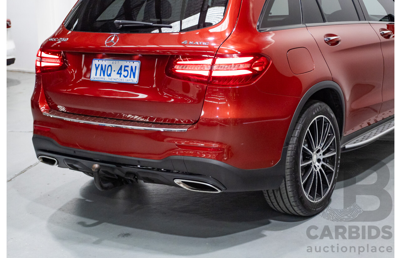 11/2015 Mercedes-Benz GLC 250 AMG Pack (AWD) 253 4d Wagon Hyacinth Red Metallic Turbo 2.0L