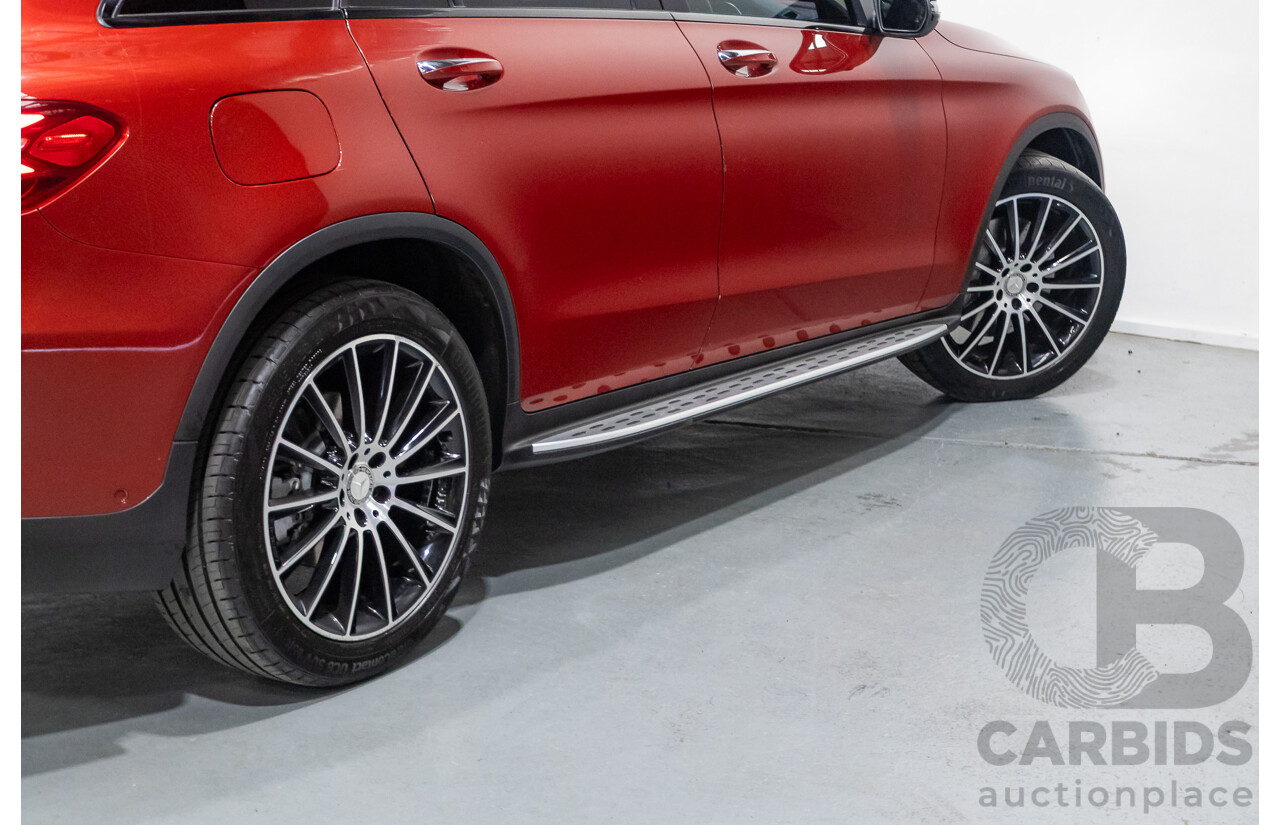 11/2015 Mercedes-Benz GLC 250 AMG Pack (AWD) 253 4d Wagon Hyacinth Red Metallic Turbo 2.0L