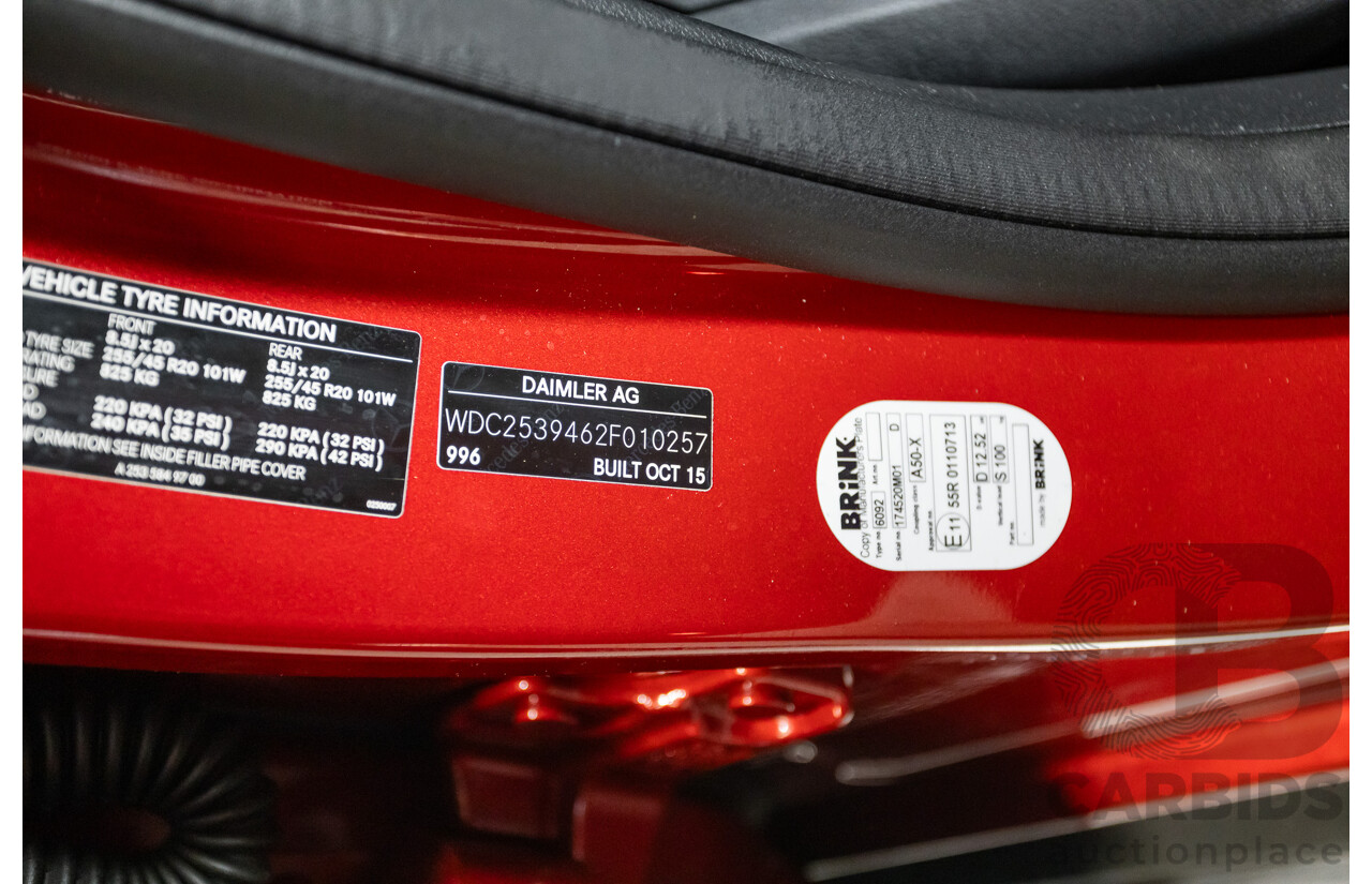 11/2015 Mercedes-Benz GLC 250 AMG Pack (AWD) 253 4d Wagon Hyacinth Red Metallic Turbo 2.0L