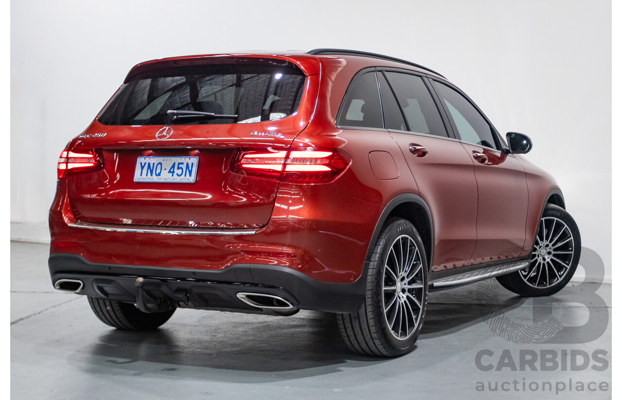 11/2015 Mercedes-Benz GLC 250 AMG Pack (AWD) 253 4d Wagon Hyacinth Red Metallic Turbo 2.0L