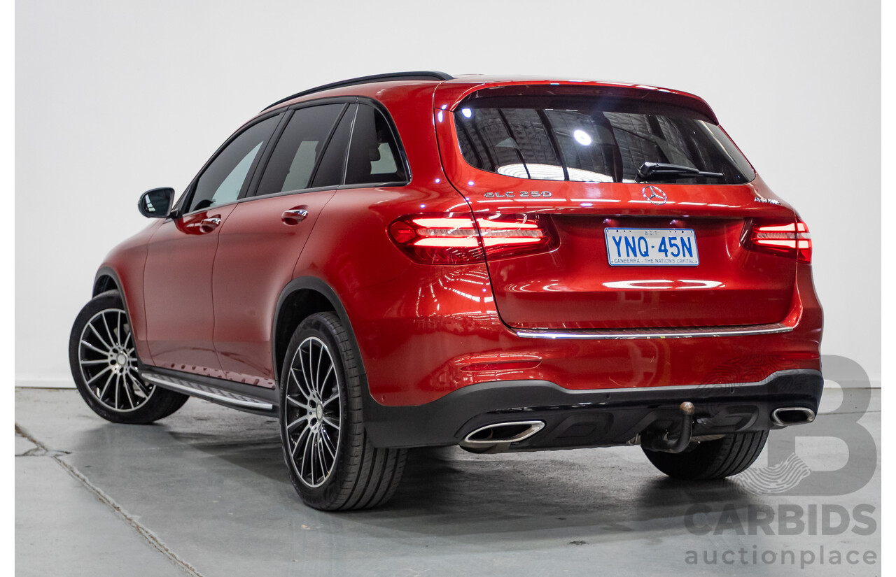 11/2015 Mercedes-Benz GLC 250 AMG Pack (AWD) 253 4d Wagon Hyacinth Red Metallic Turbo 2.0L