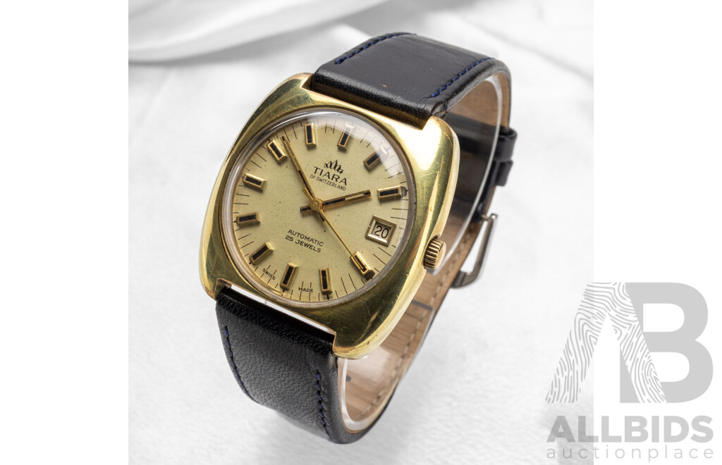 Vintage Men's Tiara of Switzerland 25 Jewel Automatic Watch - 48727