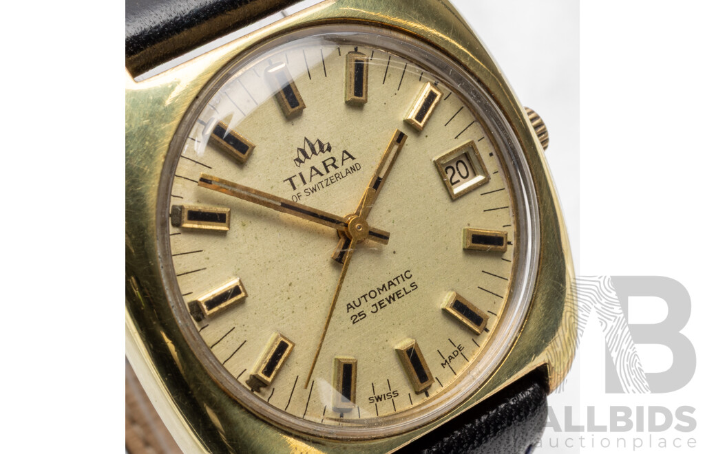 Vintage Men's Tiara of Switzerland 25 Jewel Automatic Watch - 48727