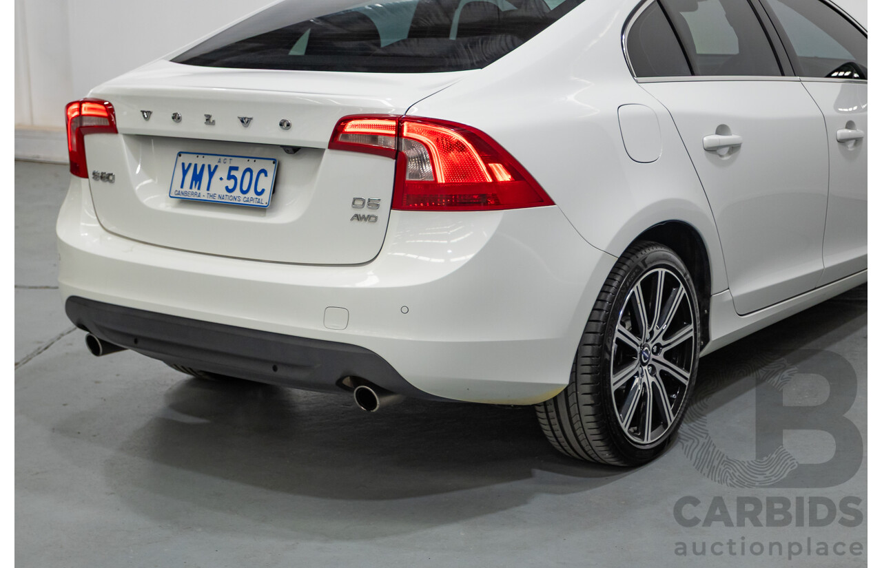 11/2010 Volvo S60 D5 (AWD) F 4d Sedan White Twin Turbo Diesel 2.4L