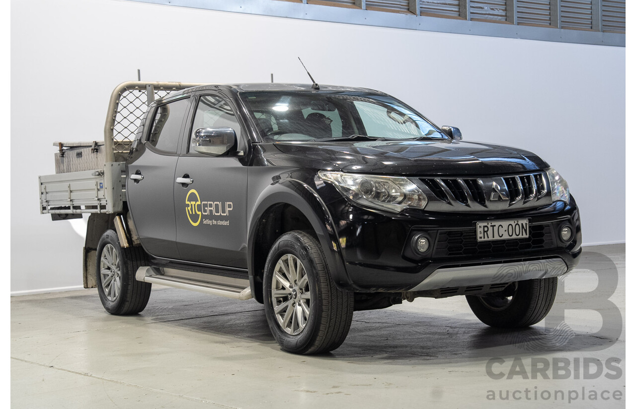 06/2018 Mitsubishi Triton GLS (4x4) MQ MY18 Dual Cab Utility Black 2.4L