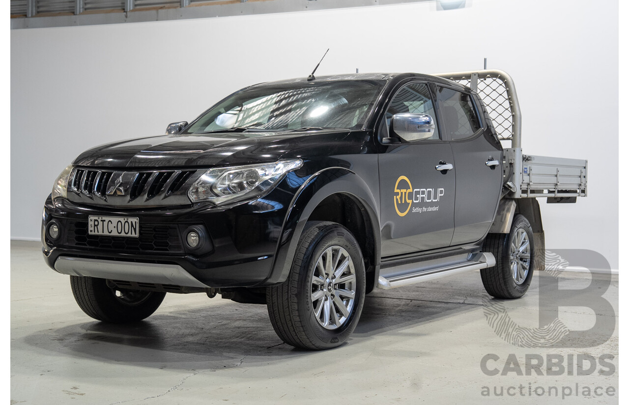06/2018 Mitsubishi Triton GLS (4x4) MQ MY18 Dual Cab Utility Black 2.4L