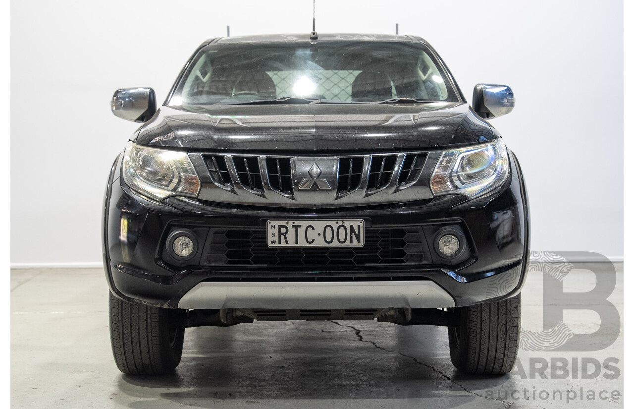06/2018 Mitsubishi Triton GLS (4x4) MQ MY18 Dual Cab Utility Black 2.4L
