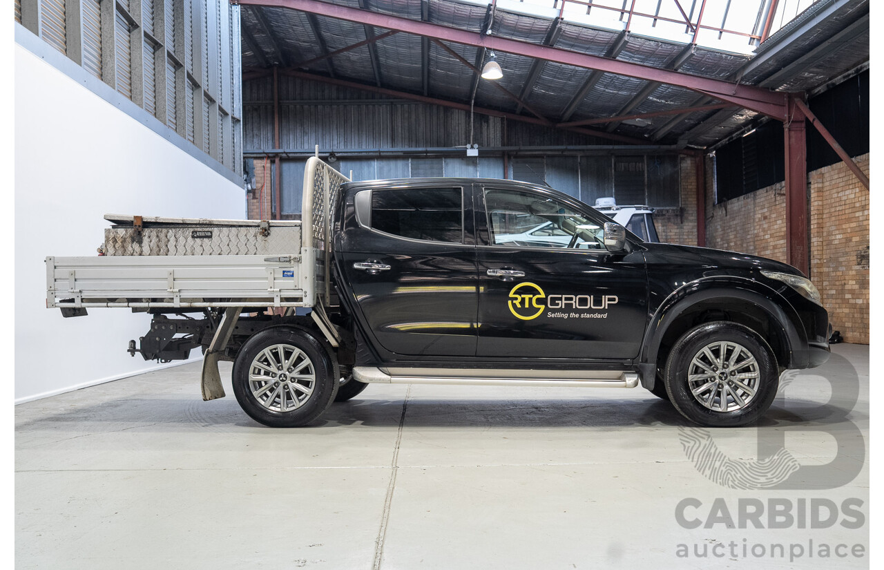 06/2018 Mitsubishi Triton GLS (4x4) MQ MY18 Dual Cab Utility Black 2.4L
