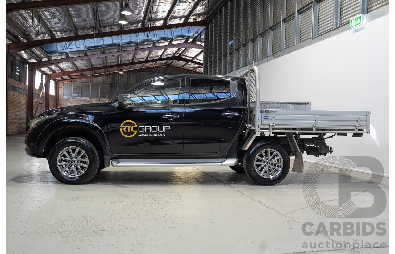 06/2018 Mitsubishi Triton GLS (4x4) MQ MY18 Dual Cab Utility Black 2.4L