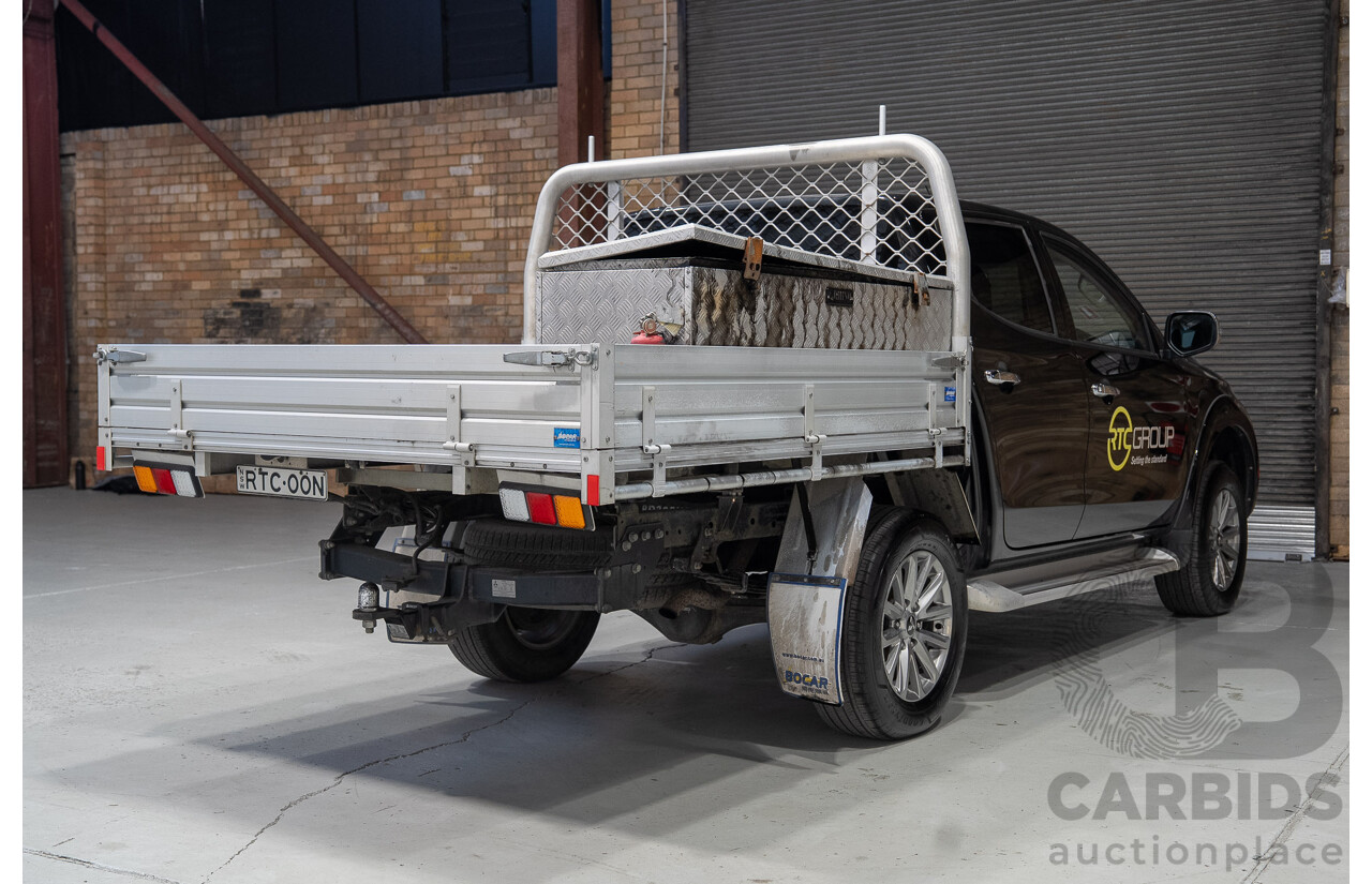 06/2018 Mitsubishi Triton GLS (4x4) MQ MY18 Dual Cab Utility Black 2.4L