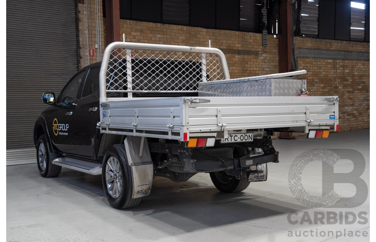 06/2018 Mitsubishi Triton GLS (4x4) MQ MY18 Dual Cab Utility Black 2.4L