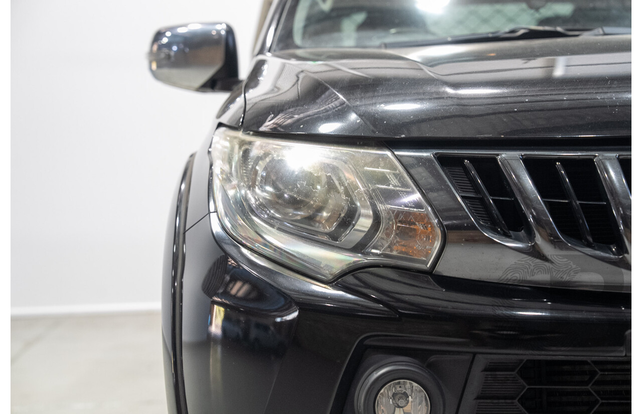 06/2018 Mitsubishi Triton GLS (4x4) MQ MY18 Dual Cab Utility Black 2.4L
