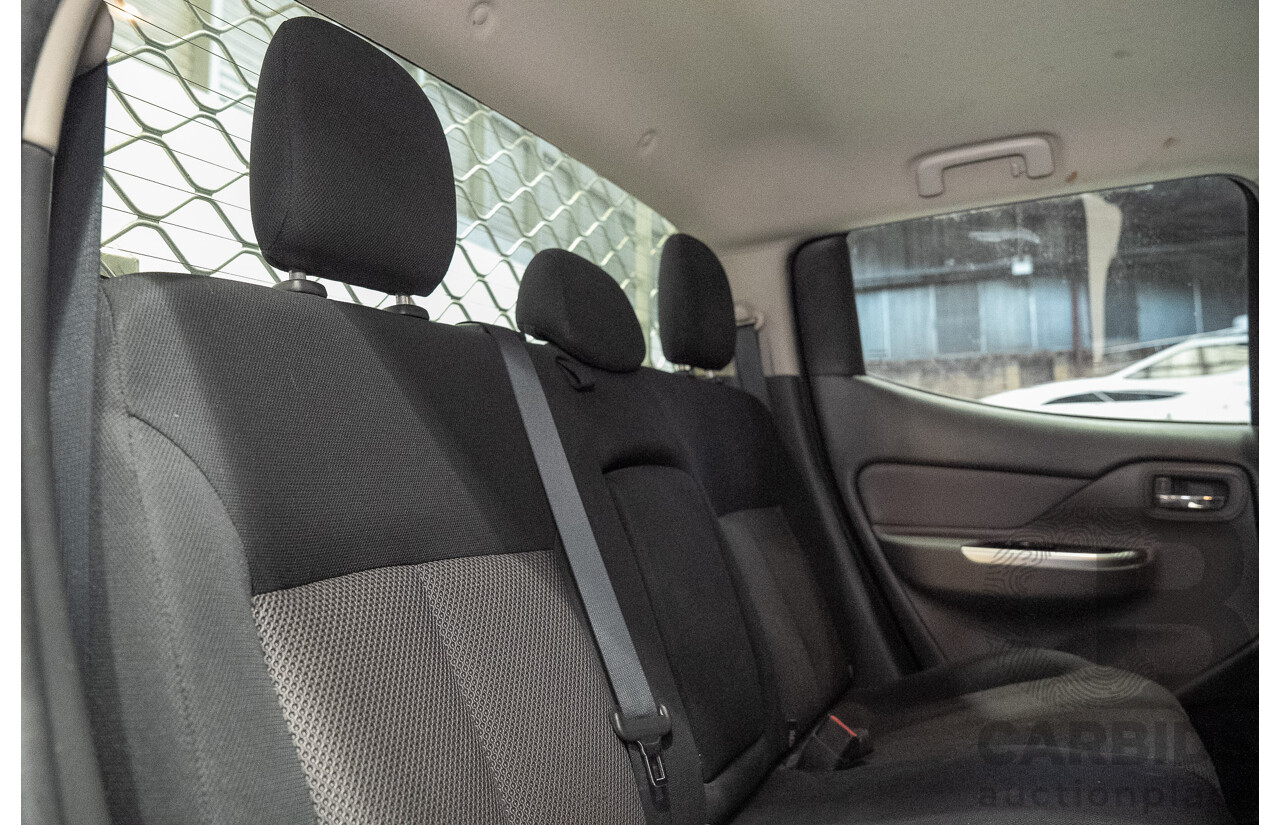 06/2018 Mitsubishi Triton GLS (4x4) MQ MY18 Dual Cab Utility Black 2.4L