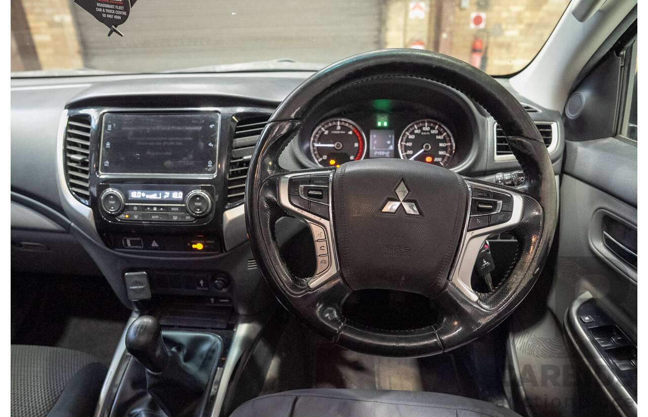 06/2018 Mitsubishi Triton GLS (4x4) MQ MY18 Dual Cab Utility Black 2.4L