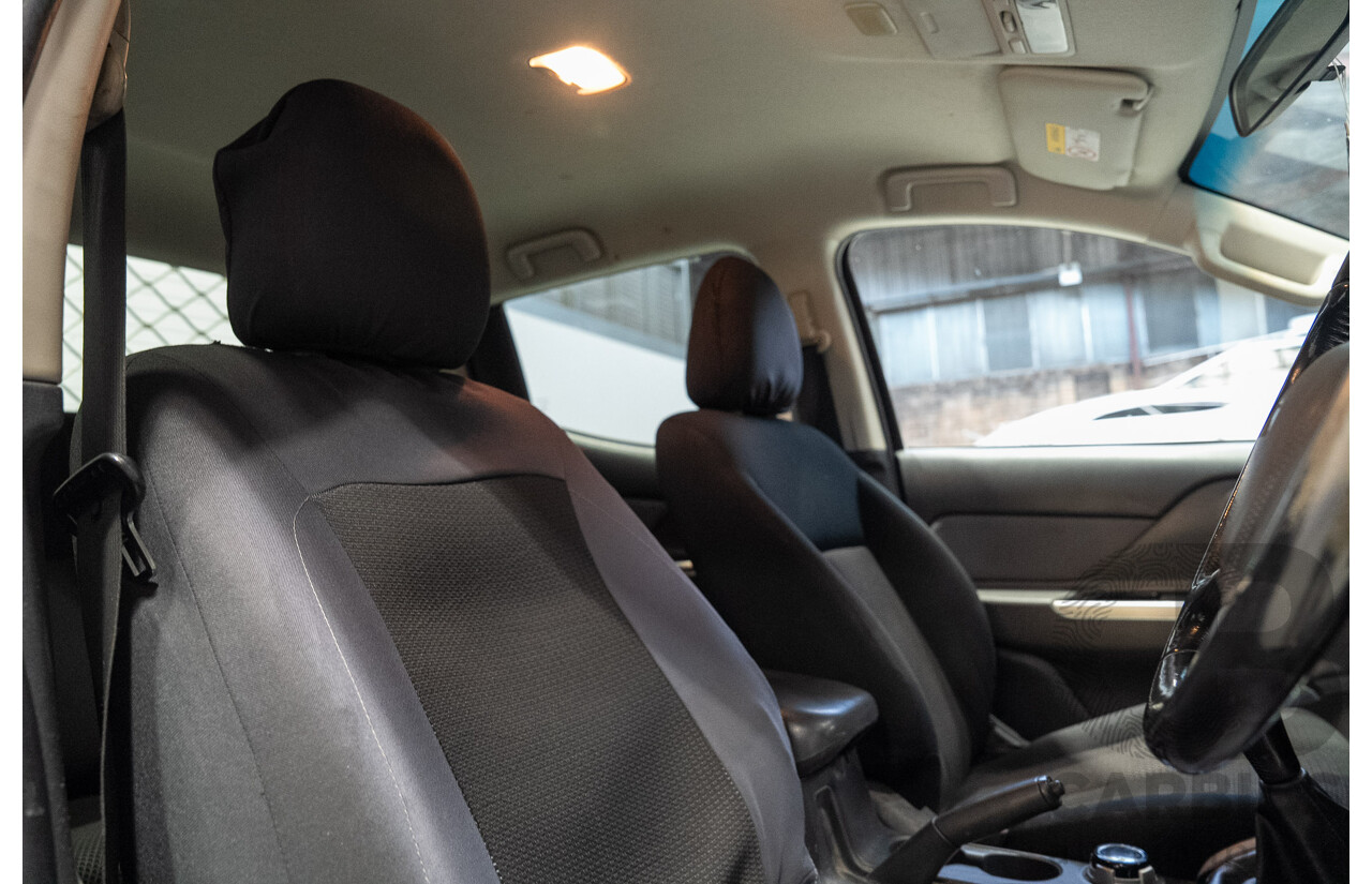 06/2018 Mitsubishi Triton GLS (4x4) MQ MY18 Dual Cab Utility Black 2.4L