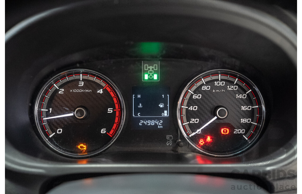 06/2018 Mitsubishi Triton GLS (4x4) MQ MY18 Dual Cab Utility Black 2.4L