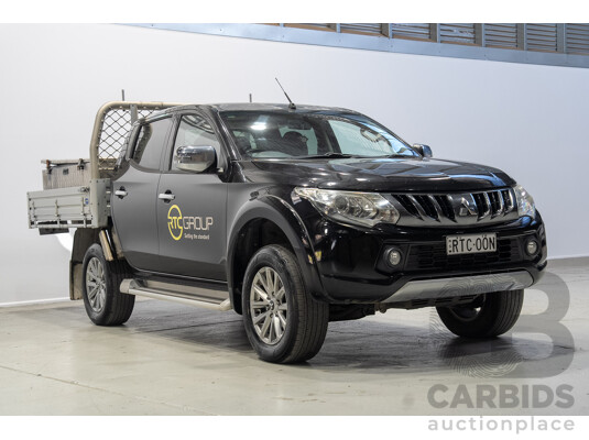 06/2018 Mitsubishi Triton GLS (4x4) MQ MY18 Dual Cab Utility Black 2.4L