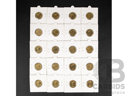 Twenty Australian Commemorative Two Dollar Coins Including 2016 Olympics/Paralympics Set, 2020 Olympics/Paralympics Set, 2019 Mr Squiggle Set , 2021 Wiggles Set