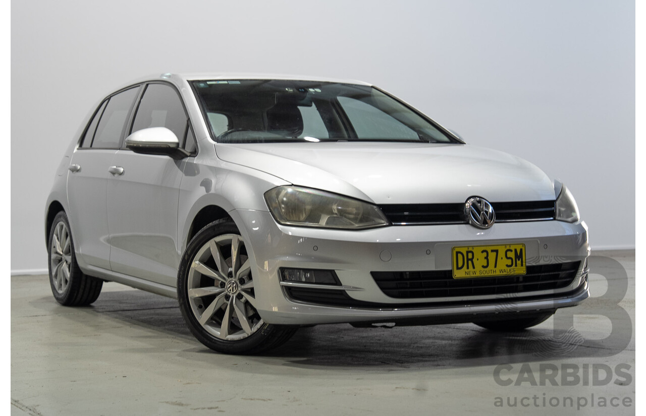 08/2013 Volkswagen Golf 110TDI HIGHLINE AU 5d Hatchback Reflex Silver 2.0L