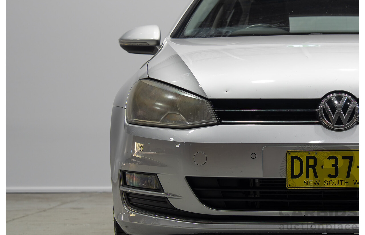 08/2013 Volkswagen Golf 110TDI HIGHLINE AU 5d Hatchback Reflex Silver 2.0L