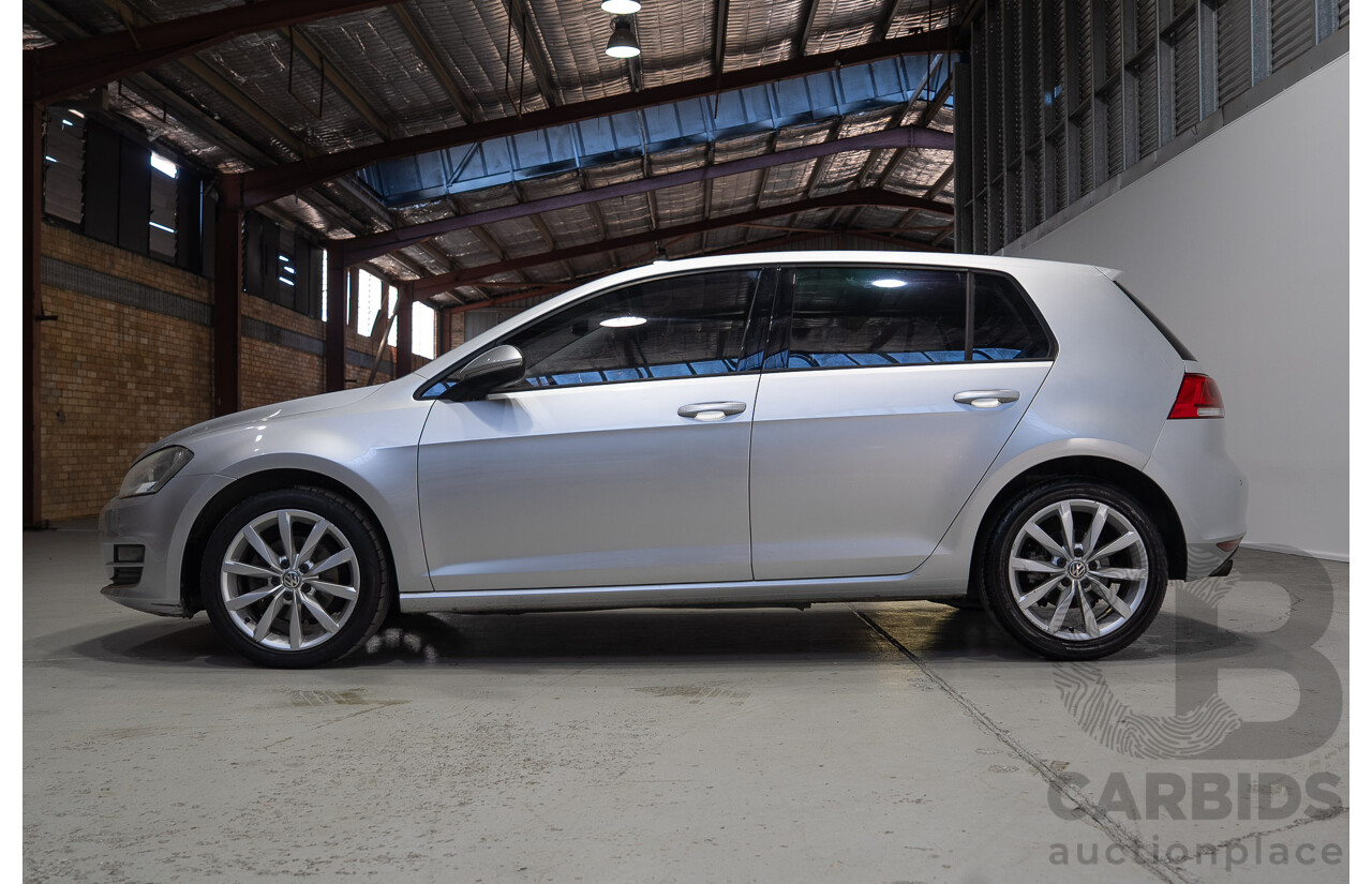 08/2013 Volkswagen Golf 110TDI HIGHLINE AU 5d Hatchback Reflex Silver 2.0L