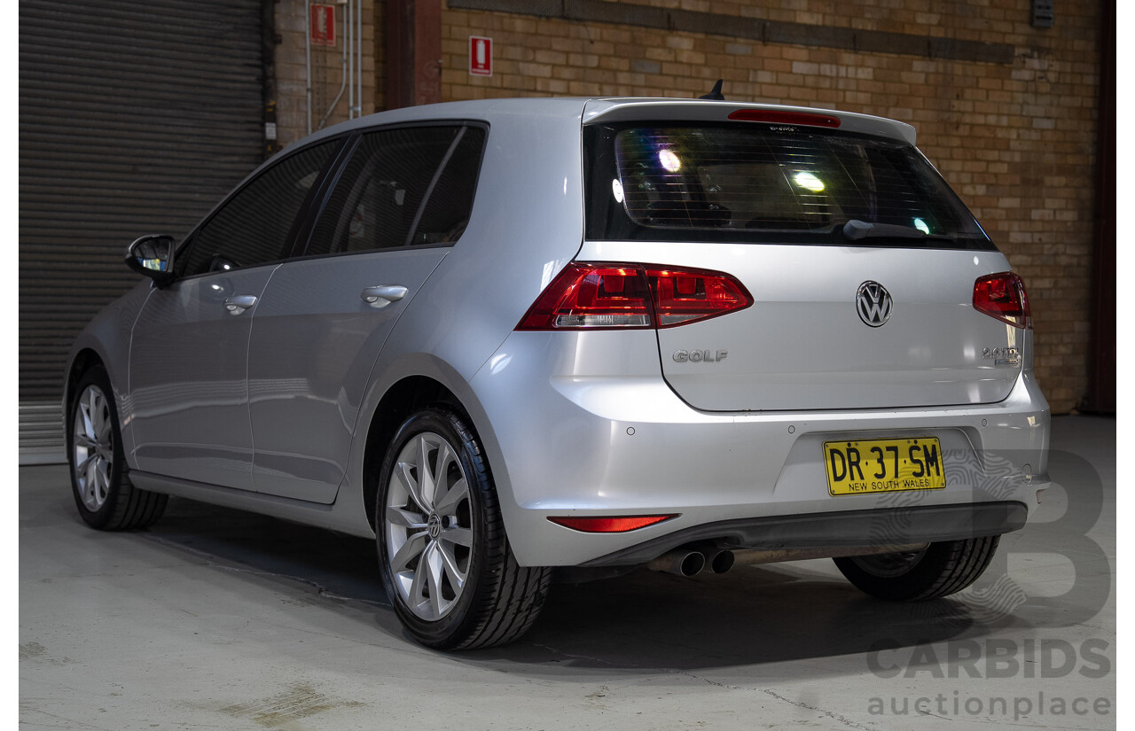 08/2013 Volkswagen Golf 110TDI HIGHLINE AU 5d Hatchback Reflex Silver 2.0L